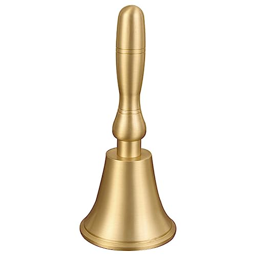 Angoily Handglocke aus Kupfer Vintage Serviceglocke für Klare Klangqualität für Schule Partys und Dekoration Angoily Handglocke aus Kupfer Vintage Serviceglocke für Klare Klangqualität für Schule Partys und Dekoration von Angoily