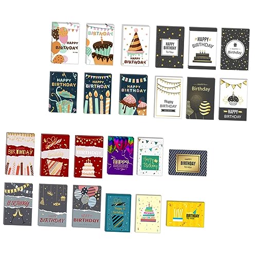Angoily Happy Birthday Karten mit Umschlägen Kreative Faltbare Grußkarten für Geburtstagswünsche Blanko Design mit Stickern für Geeignet Angoily Happy Birthday Karten mit Umschlägen Kreative Faltbare Grußkarten für Geburtstagswünsche Blanko Design mit Stickern für Geeignet von Angoily