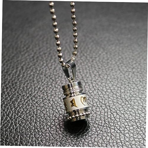 Angoily Haustier-Gedenkkette Halskette mit religiösem Anhänger Halskette aus Edelstahl Öffnen Sie Halskette Silber Angoily Haustier-Gedenkkette Halskette mit religiösem Anhänger Halskette aus Edelstahl Öffnen Sie Halskette Silber von Angoily
