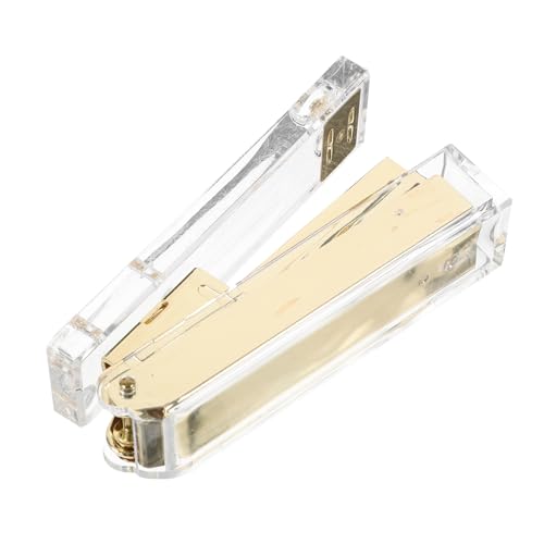 Angoily Hefter Bürowefter Buchheime Schreibtisch-Essentials Acryl Golden von Angoily