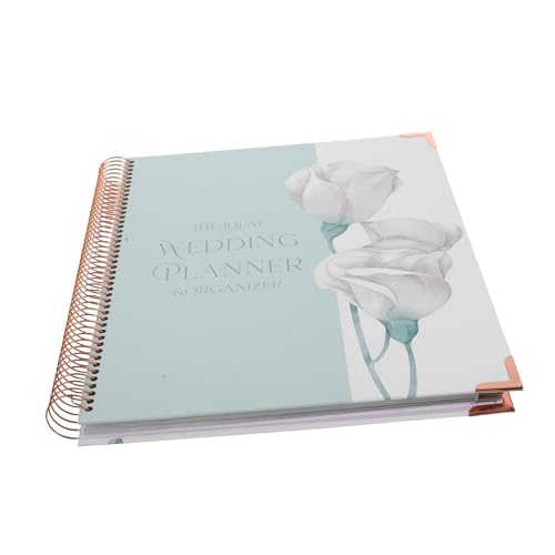Angoily Hochzeitsplaner Hochzeitsplanung Brautjungfer Verlobter Hochzeitstagebuch-Notizbuch Hochzeitsbuch Gast Hochzeitsorganisator und Planer Brautbuch Hochzeitsmappe Planerordner Papier von Angoily