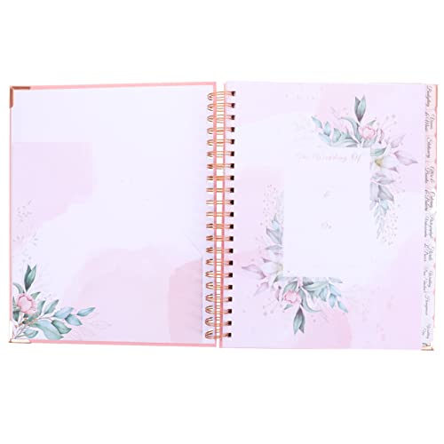 Angoily Hochzeitsplaner Notizbuch mit Dekorativem Design Hochzeitsgedächtnis Notizheft für Braut und Verlobung Stilvolles zur Planung Unvergesslicher von Angoily