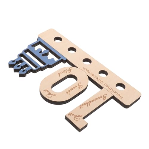 Angoily Hölzernes Geburtstagsschild Mit Namen Und Zahlen Rosa Pastell Geburtstagsdekorationen Geburtstagsdekorationen Für Jungen „Happy Birthday“ Schild Für Hintergrund Braune von Angoily