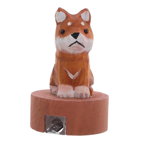 Angoily Holz Bleistiftspitzer Shiba Inu Design Handlicher Manueller Schulbedarf Kawaii Cartoon Schreibwaren Robust und Vielseitig für Klassenzimmer und Büro von Angoily