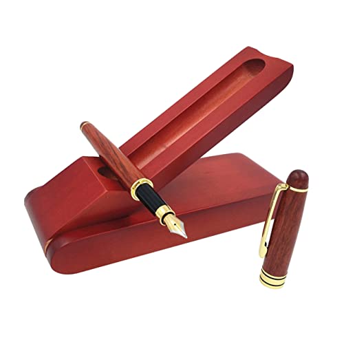 Angoily Holz Füllfederhalter mit Etui Eleganter Schreibstift für Unterschrift Kalligraphie für Abschluss Vatertag Lehrer Hochwertiges Büro Angoily Holz Füllfederhalter mit Etui Eleganter Schreibstift für Unterschrift Kalligraphie für Abschluss Vatertag Lehrer Hochwertiges Büro von Angoily