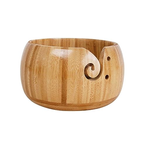 Angoily Holz Garnschüssel für Wollaufbewahrung mit Glatter Oberfläche Swirl Fadenhalter Verhindert Verheddern Multifunktional für Häkel und Strickzubehör Stabiler Tragbarer Wollknäuel Angoily Holz Garnschüssel für Wollaufbewahrung mit Glatter Oberfläche Swirl Fadenhalter Verhindert Verheddern Multifunktional für Häkel und Strickzubehör Stabiler Tragbarer Wollknäuel von Angoily
