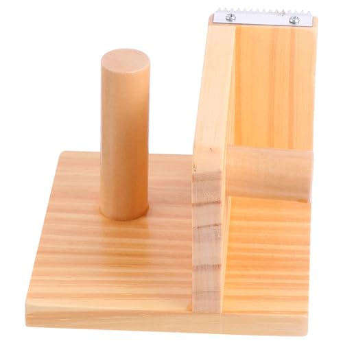 Angoily Holz Klebeband Cutter Halter Kreativer Tape Dispenser für Bürobedarf Stabil und Praktisch mit Klingen für Schnelles Schneiden Einfach Anwendung von Angoily