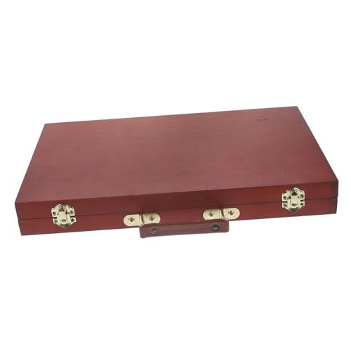 Angoily Holz mit Kompakter Aufbewahrungsbox Robustem Holz Tragbar und Praktisch für Aquarell und Ölmalerei Platzsparend und Auslaufsicher Geeignet für Künstlerbedarf und Malutensilien Angoily Holz mit Kompakter Aufbewahrungsbox Robustem Holz Tragbar und Praktisch für Aquarell und Ölmalerei Platzsparend und Auslaufsicher Geeignet für Künstlerbedarf und Malutensilien von Angoily