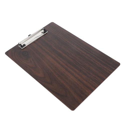 Angoily Holzklemme Klemmbrett für Schule und Büro Tragbares Schreibbrett mit Starkem Metallclip und Einziehbarem Hanging Ring für Erwachsene von Angoily