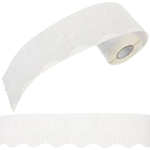 Angoily Holzmaserung Bulletin Board Border Sticker Selbstklebend Dekorativ für Klassenzimmer und Langlebig und Leicht Zuschneidbar für Kreative Wandgestaltung von Angoily