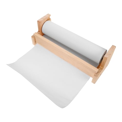 Angoily Holzständer für Malrollen Easel für Praktischer Zeichentisch mit Papierrolle Robuster Maluntergrund für Gestalten und Zeichnen im Spielzimmer oder Klassenzimmer von Angoily
