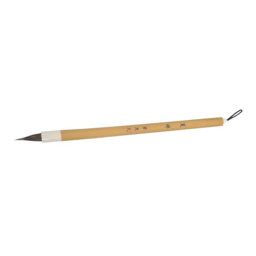 Angoily Hühner-Distanzstift Sumi-Pinsel Pinselstift Chinesische Kalligraphiebürste chinesische pinsel Bambus Khaki Angoily Hühner-Distanzstift Sumi-Pinsel Pinselstift Chinesische Kalligraphiebürste chinesische pinsel Bambus Khaki von Angoily