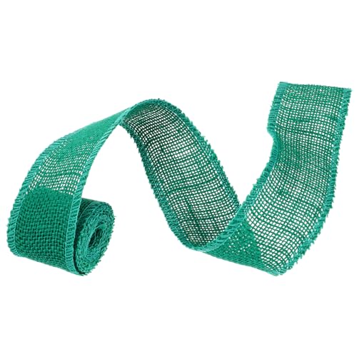 Angoily Jute Bandrolle Grün Handgemachtes Umweltfreundliches Dekoband für Weihnachten Bastelprojekte und Kränze von Angoily