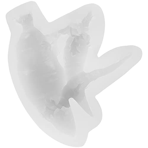 Angoily Karottenförmige Silikonform für Diy Kerzen und Seifenherstellung Wiederverwendbare Flexible Gießform für Handgemachte Duftkerzen und Seifen Leicht zu Reinigen Lagern von Angoily