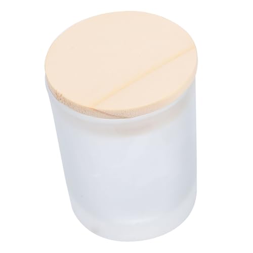 Angoily Kerzenglasform Kerzendosen Kerzenglasdeckel Kerzen Kerzenherstellungsset Für Formen Teelichthalter Glaskerzenhalter Kerzenhalter Aus Glas Teelichthalter Bambus Weiß von Angoily