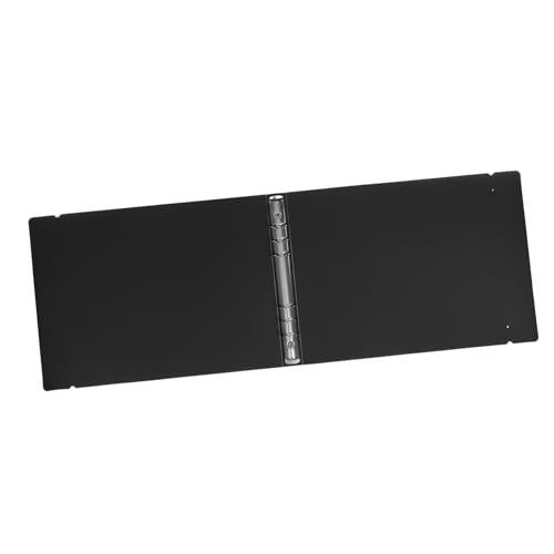 Angoily Kette Arbeitnehmer Bargeld-stuffing-ordner Desktop Büroklammern Feuerfest Aufbewahrungsmappe Fallensteller Ordnerringe Breites Liniertes Füllpapier Bindepapier Datei Plastik Black von Angoily