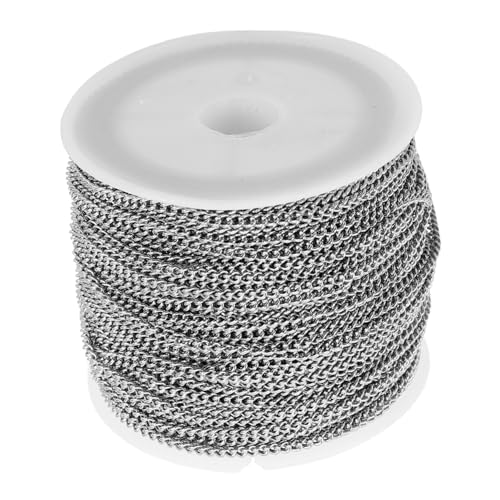 Angoily Kettenzubehör Schmuck Kabelkette Anhänger Kette Ungeschweißtes Kettenglied Panzerkette Aus Edelstahl Perlenkette Kugelkette Aus Edelstahl Kettenmasse Silver Rostfreier Stahl Angoily Kettenzubehör Schmuck Kabelkette Anhänger Kette Ungeschweißtes Kettenglied Panzerkette Aus Edelstahl Perlenkette Kugelkette Aus Edelstahl Kettenmasse Silver Rostfreier Stahl von Angoily