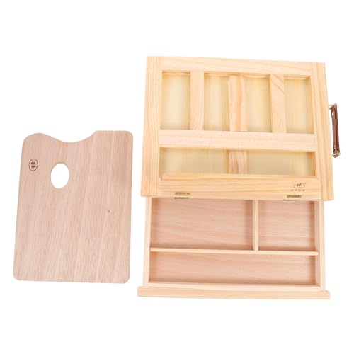 Angoily Klappbare Desktop Staffelei Holz mit Schublade Tragbarer Malständer und Displayhalter Stabiler Tischstaffelei für Gemälde Fotos und Kunstwerke Naturfarben Angoily Klappbare Desktop Staffelei Holz mit Schublade Tragbarer Malständer und Displayhalter Stabiler Tischstaffelei für Gemälde Fotos und Kunstwerke Naturfarben von Angoily
