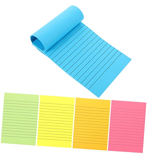 Angoily Klebende Notizblöcke Selbstklebende Memo Pads Mit Linierter Oberfläche Praktische Haftnotizen Für Büro Schule Und Zuhause Fluoreszierendes von Angoily