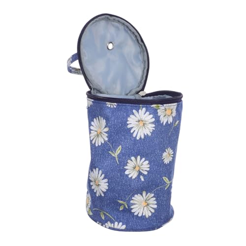 Angoily Knitting Yarn Bag aus Oxford Stoff Tragbare Stricktasche mit Robustem Material Vielseitiger Organizer für Häkel Strickzubehör Mittlere Stilvoller Aufbewahrungsbeutel für von Angoily