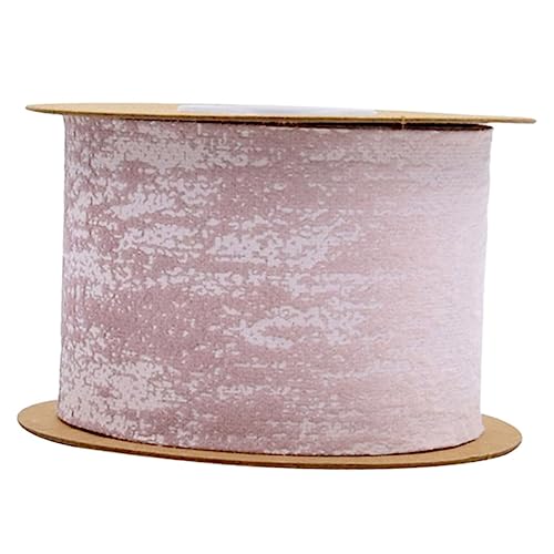 Angoily Kontrastfarbiges Stoffband Geschenkband aus Strapazierfähigem Material für DIY Geschenke Partydekoration Schleifenbinden und Bastelprojekte Weiches Band in Hellrosa für von Angoily