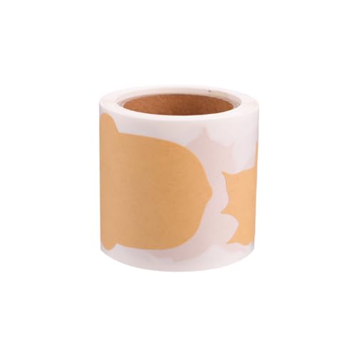 Angoily Kraftpapier Aufkleber Selbstklebende Geschenketiketten mit Ahornblatt Kürbis Motiv Ablösbare DIY Label Sticker für Geschenke Notizbücher Flaschen und Verpackungen von Angoily