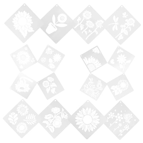 Angoily Kreative Sonnenblumen Schablonen Mehrzweck Malvorlagen Wiederverwendbare Diy Stencils für Wanddekoration und Bastelprojekte Angoily Kreative Sonnenblumen Schablonen Mehrzweck Malvorlagen Wiederverwendbare Diy Stencils für Wanddekoration und Bastelprojekte von Angoily