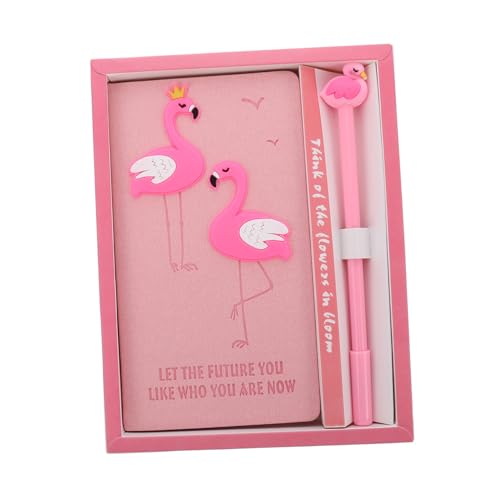 Angoily Kreatives Flamingo Notizbuch Set mit Stift Cartoon Tagebuch und Notizblock für Notizen und Kreative Ideen Schule Geburtstagsfeiern und Besondere Anlässe von Angoily