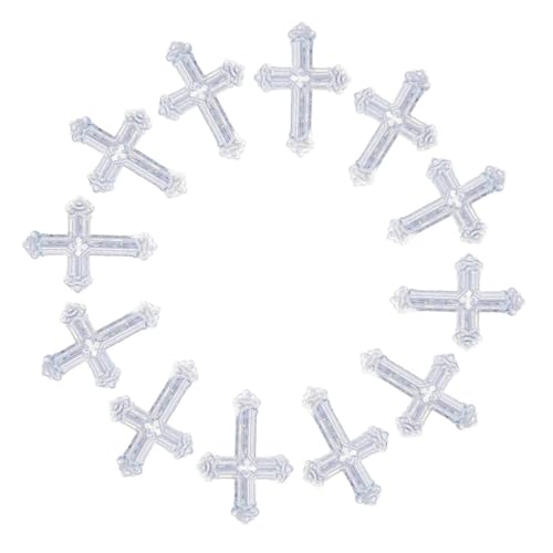 Angoily Kreuz-konfetti in Silber Mehrfarbiges Fadebeständiges Party-dekor für Kommunion Taufe Hochzeit und Geburtstag Vielseitige Leicht zu Reinigende Tischstreuung für Festliche Anlässe von Angoily