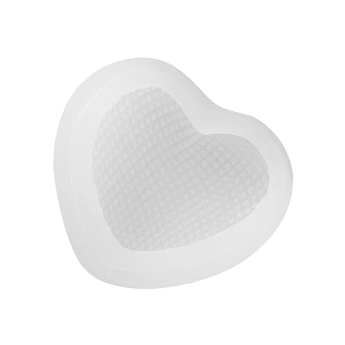 Angoily Kristall-Epoxy-Form Gussteile Formen Herstellung Bad Seifenform-Set klein Silikon-Herzform Schokoladenform aus Silikon Silikonform für Seife DIY-Form Kieselgel Weiß von Angoily
