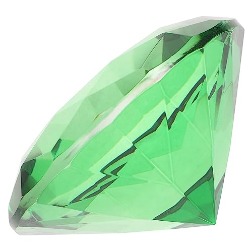 Angoily Künstliche Kristall Diamanten Dekorative Diamant Ornament für Hochzeit und Zuhause Grün für Hochzeitsfeiern Geburtstagsfeiern und Stilvolle Dekorationen von Angoily