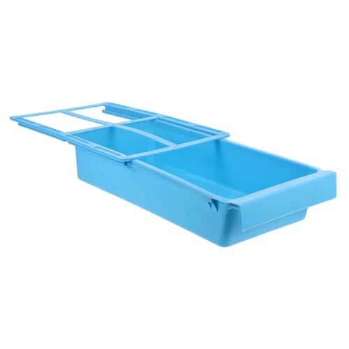 Angoily Untertisch Aufbewahrungsbox Für Industrielle Nähmaschinen Platzsparender Organizer Kunststoff Für Heim Büro Und Bastelbedarf Blaue Schublade Zur Kabelorganisation von Angoily