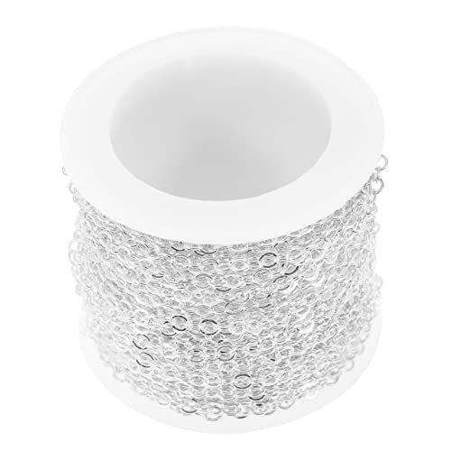 Angoily Kupfer Kreuzkette DIY Schmuckkette für Anhänger Hängende Kette Taschen und Kleidungszubehör Stabile Farbbeständige Gliederkette für Armband und Halskettenherstellung Angoily Kupfer Kreuzkette DIY Schmuckkette für Anhänger Hängende Kette Taschen und Kleidungszubehör Stabile Farbbeständige Gliederkette für Armband und Halskettenherstellung von Angoily