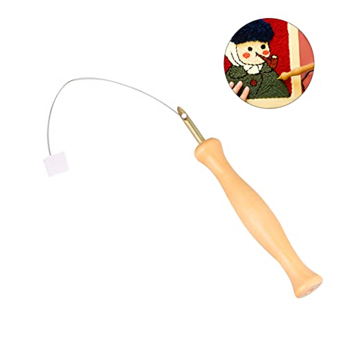 Angoily Langlebiger Sticknadel Stift mit Dickem Holzgriff Leichtes Handliches Stickwerkzeug für Dicke Wollfäden für Strick und Stickarbeiten Tragbar und Komfortabel für Hobbyhandwerker Angoily Langlebiger Sticknadel Stift mit Dickem Holzgriff Leichtes Handliches Stickwerkzeug für Dicke Wollfäden für Strick und Stickarbeiten Tragbar und Komfortabel für Hobbyhandwerker von Angoily