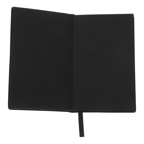 Angoily Leere Innenseite des Notizbuchs Zeitschriften zum Schreiben Büromaterial für Frauen süße notizbücher für frauen süßes Notizbuch Journaling-Zubehör Beachten Sie Pads Papier Schwarz von Angoily