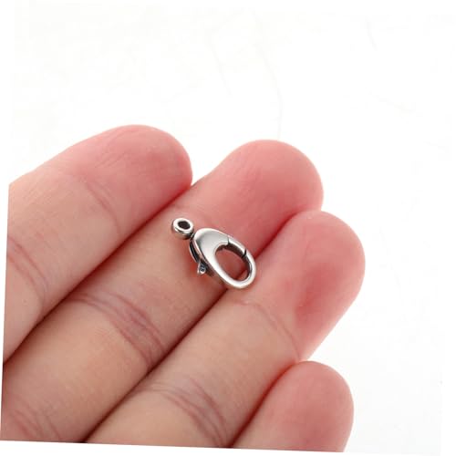 Angoily Lobster Claw Verschluss mit Federmechanismus Sicheres Schmuckverbinder DIY Halsketten Armbänder Ohrringe und Schlüsselanhänger Kompatibel mit Verschiedenen Kettentypen Einfache Angoily Lobster Claw Verschluss mit Federmechanismus Sicheres Schmuckverbinder DIY Halsketten Armbänder Ohrringe und Schlüsselanhänger Kompatibel mit Verschiedenen Kettentypen Einfache von Angoily