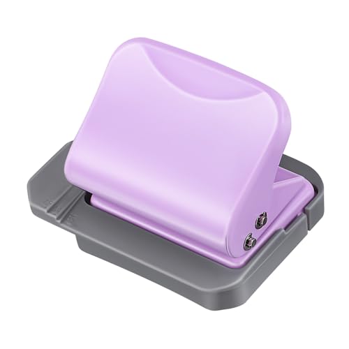 Angoily Loseblattbuch Puncher Locher Für Lose Blätter Locher Aus Papier Handheld Loch Punch Mini-locher Runder Locher Handlocher Locher Für Papier Locher Zum Basteln Plastik Violett von Angoily