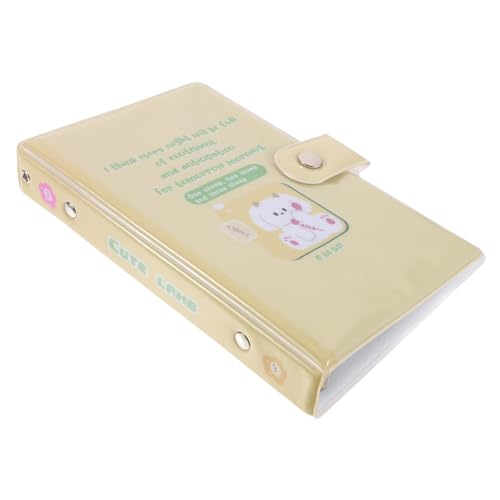 Angoily Losebuchbuch Ordnerhülle 6-Ringe Postkarten Alben Notizbuch Notizblock Dokumentenordner Ordnerhülle zum Selbermachen Nachfüllbares Notebook -Bindemittel -Cover Plastik Gelb Angoily Losebuchbuch Ordnerhülle 6-Ringe Postkarten Alben Notizbuch Notizblock Dokumentenordner Ordnerhülle zum Selbermachen Nachfüllbares Notebook -Bindemittel -Cover Plastik Gelb von Angoily