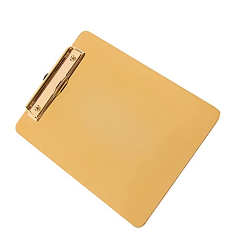Angoily Luxuriöse Nordic Klemmbretter aus Goldene Schreibtafel für Büro und Zuhause Sortieren von Dokumenten und Notizen von Angoily
