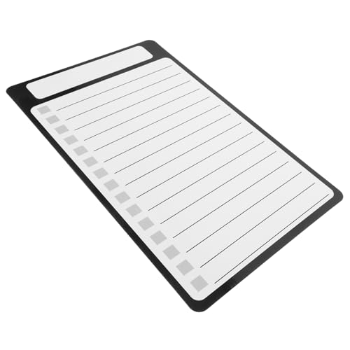 Angoily Magnetische Nachrichtenaufkleber Kühlschrank Magnettafel Lebensmittelliste Unterlage magnetischer Einkaufslistenblock einkaufsliste notizblöcke das Haustier Black von Angoily
