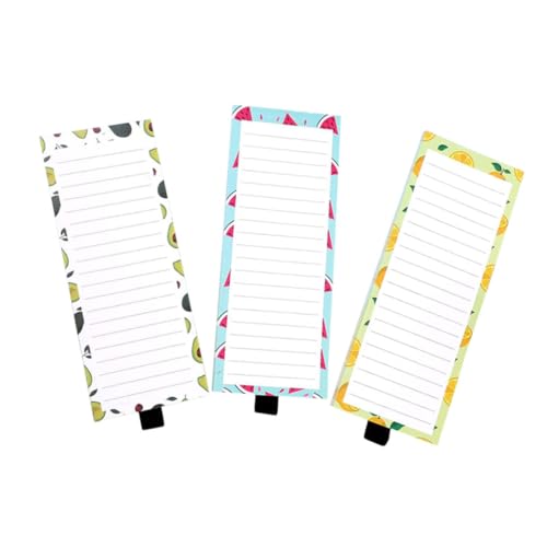 Angoily Magnetischer Notizblock Block Wöchentlich Kühlschrank Lebensmittelliste Pads Lebensmittelgeschäft Magnetisches Memo -pad Kühlschrankplaner Liste Für Unterlage Beachten Papier von Angoily