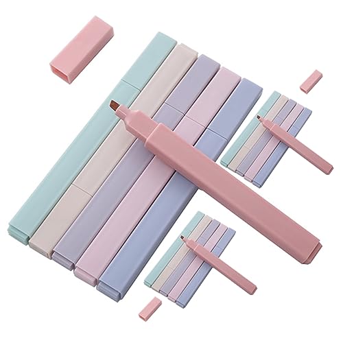 Angoily Marker für Scrapbooking pro Highlightmarker für Schule und Bürobedarf Vielseitige Marker für Kreative Projekte Zufällige Farbe von Angoily