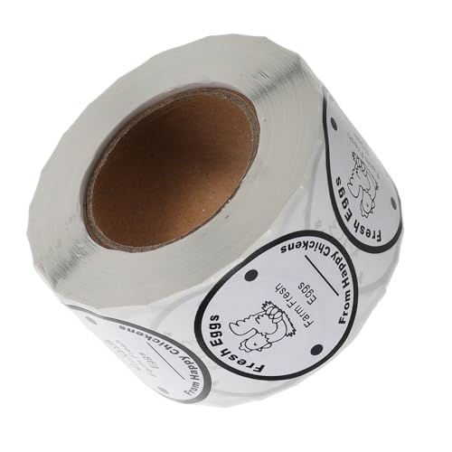 Angoily Marktfrische Eieraufkleber Selbstklebend Bauernhof Etiketten Frische Eierkarton Verpackungssiegel für Verlängerte Haltbarkeit und Sichere Lebensmittelqualität von Angoily