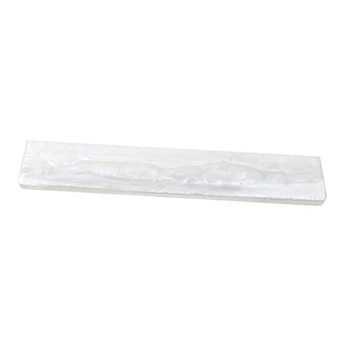 Angoily Mechanischer Keyboard Handballenauflage aus Weißem Epoxidharz Ergonomisches Handgelenkstützpad für Büro Gaming und Langes Schreiben Rutschfest und Leicht zur Vorbeugung von Hand von Angoily
