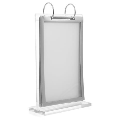 Angoily Menüständer Staffelei-ausstellungsständer Stand Menühalter Speisekarte Inhaber Kippen Menüetikettenständer Zeichen Steht Für Anzeige Tischplattenhalter Acryl Transparent von Angoily