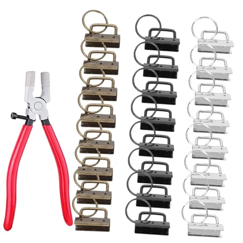 Angoily Metall Schlüsselanhänger Clip Teilig mit Zange DIY Armband Verschluss und Handtaschen Zubehör Geeignet für Bänder Schlüsselringe und Bastelprojekte Angoily Metall Schlüsselanhänger Clip Teilig mit Zange DIY Armband Verschluss und Handtaschen Zubehör Geeignet für Bänder Schlüsselringe und Bastelprojekte von Angoily
