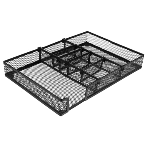 Angoily Metall Schreibtisch Organizer mit DIY Büro Aufbewahrungsablage mit Mehrfachfächern Rostfrei Langlebig für Stifte Büroklammern Notizen und Schlüssel Platzsparend und Praktisch Angoily Metall Schreibtisch Organizer mit DIY Büro Aufbewahrungsablage mit Mehrfachfächern Rostfrei Langlebig für Stifte Büroklammern Notizen und Schlüssel Platzsparend und Praktisch von Angoily