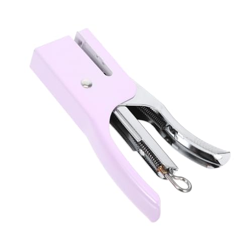 Angoily Metallhandhefter Broschürenhefter goldener Schreibtisch-Organizer Heftklammern Standard schwarzes Büromaterial handgehaltener Zangenhefter Boho-Bürobedarf kleiner Hefter Violett Angoily Metallhandhefter Broschürenhefter goldener Schreibtisch-Organizer Heftklammern Standard schwarzes Büromaterial handgehaltener Zangenhefter Boho-Bürobedarf kleiner Hefter Violett von Angoily