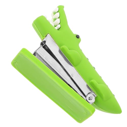 Angoily Mini-Hefter lustig Tierhefter Krokodil Schule Hefter süß für bürotacker bürohefter manuelle hefter schulhefter kleiner süßer Hefter professioneller Handhefter Kieselgel Light Green Angoily Mini-Hefter lustig Tierhefter Krokodil Schule Hefter süß für bürotacker bürohefter manuelle hefter schulhefter kleiner süßer Hefter professioneller Handhefter Kieselgel Light Green von Angoily