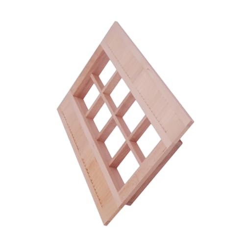Angoily Mini Holz Fensterladen Modell Fach Klappbar Verarbeitung Glatt Geschliffen Robust und Sicher DIY Puppenhaus Zubehör für Mikrolandschaften und Miniatur Dekoration Angoily Mini Holz Fensterladen Modell Fach Klappbar Verarbeitung Glatt Geschliffen Robust und Sicher DIY Puppenhaus Zubehör für Mikrolandschaften und Miniatur Dekoration von Angoily